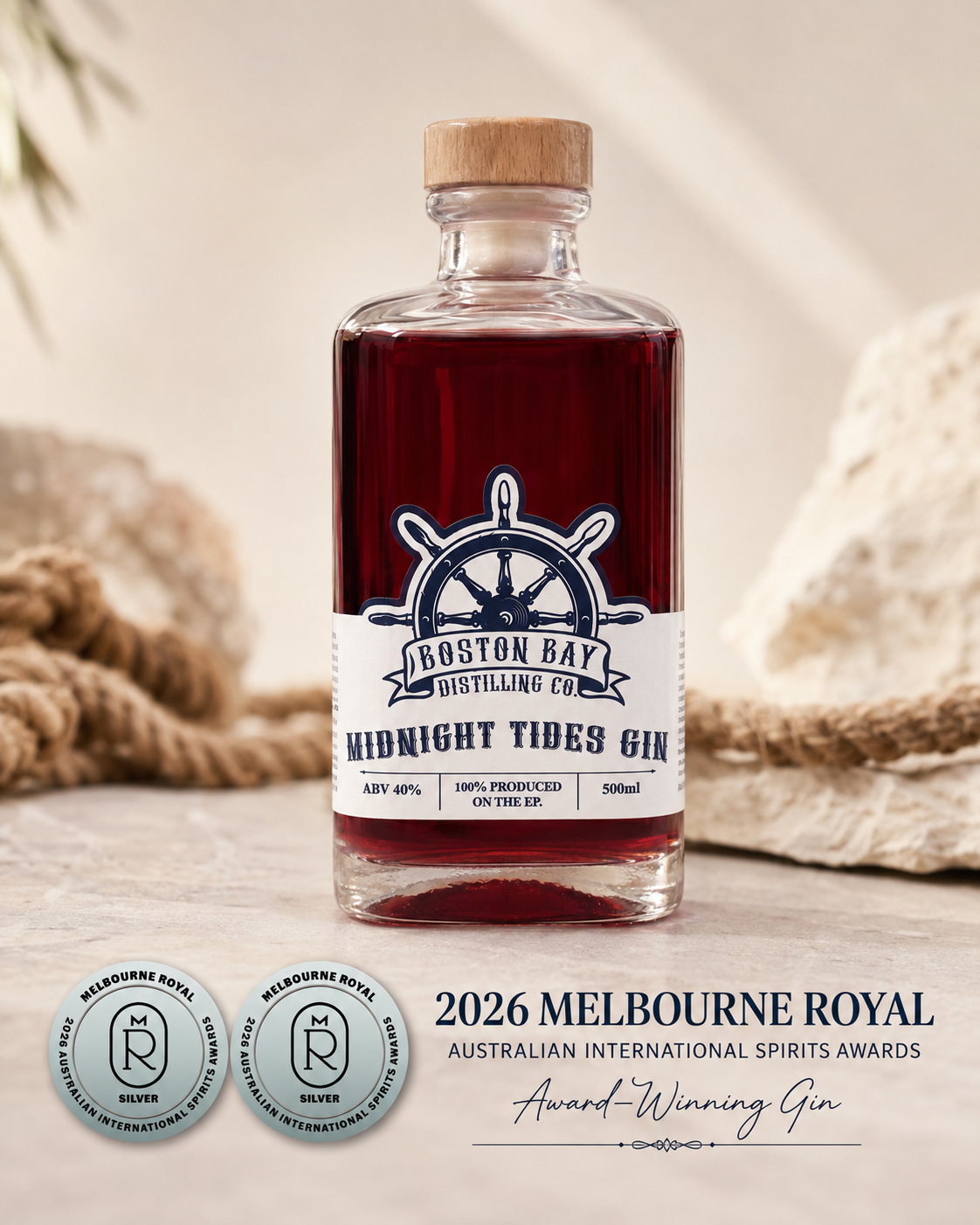 Midnight Tides Gin - Boston Bay Distilling Co.