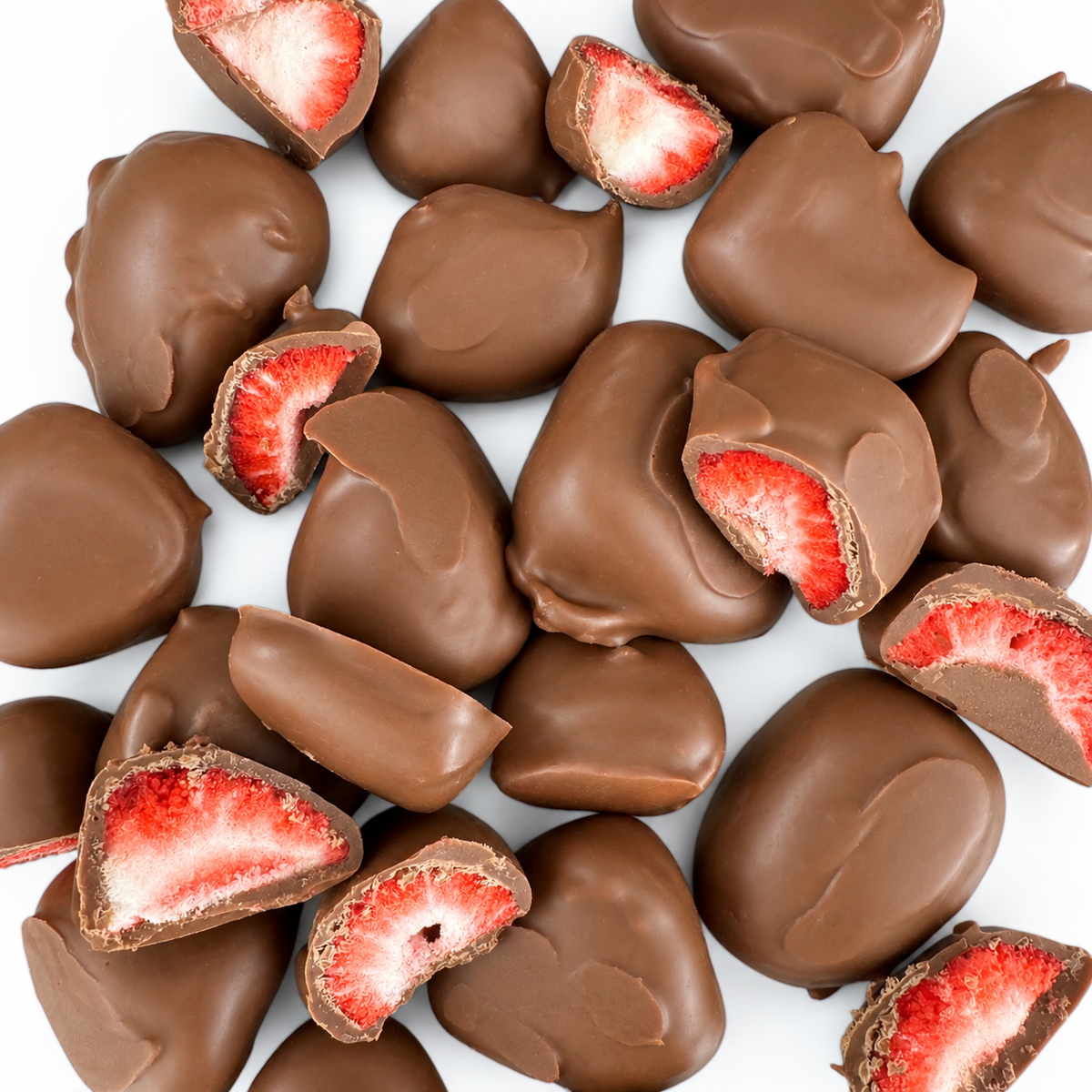 Freeze Dried Strawberries - Milk Chocolate