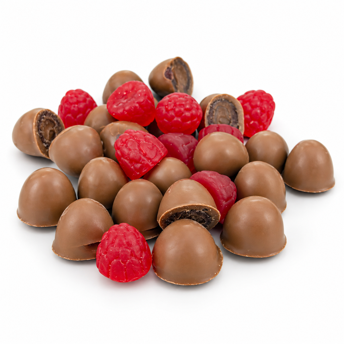 Choc Coated Raspberry lollies