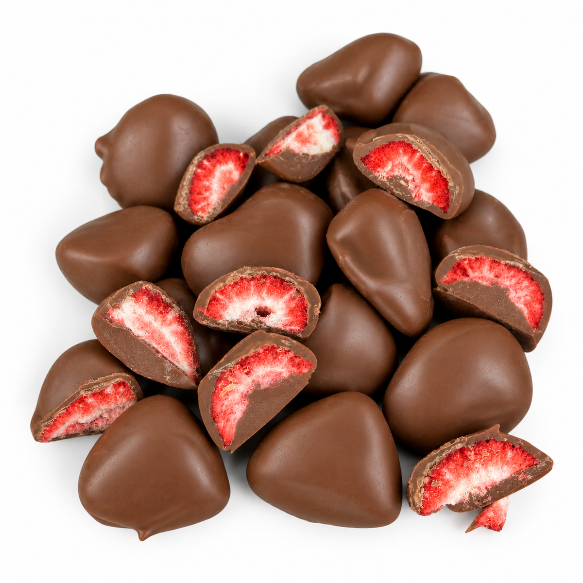 Freeze Dried Strawberries - Milk Chocolate