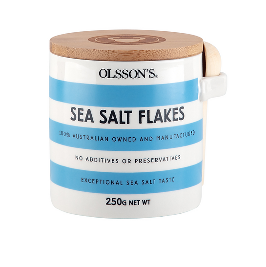 Sea Salt Flakes Stoneware Jar (250gm)